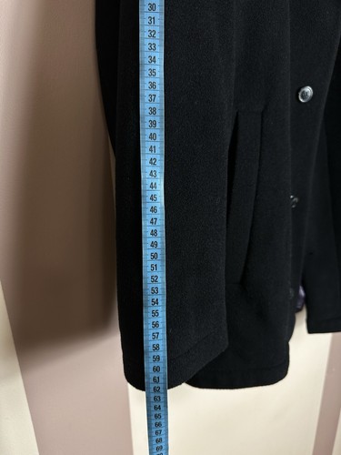 Stones Coat Red Peacoat Black Cashmere Wool Men - Picture 14 of 15