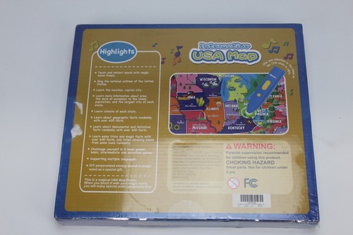 Qiaojoy Bilingual Interactive USA Map New Sealed - Picture 2 of 2