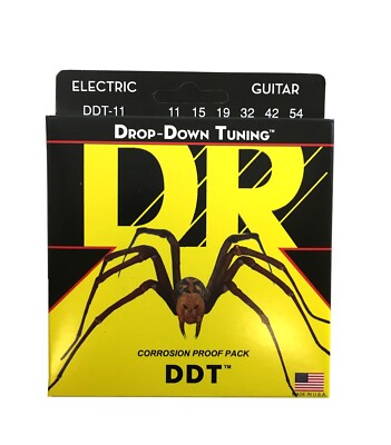 DR Guitar Strings Electric DDT Drop Down Tuning 11-54
