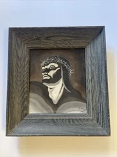 Mid Century Abstract Painting Modernism ROCKWELL KENT STYLE 1940'S ANTIQUE ICON