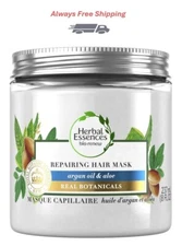 New - Herbal Essences Argan Oil  & Aloe Botanical Repairing Hair Mask 8fl. Oz