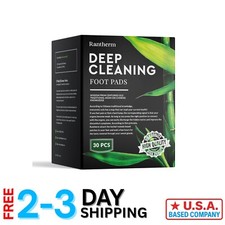 Natural Relaxation Foot Pads - 30 Count Bamboo Ginger for Stress Relief Sleep