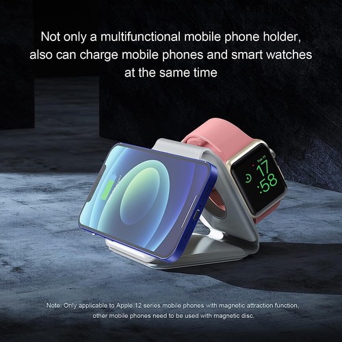 3 in1 Foldable 15W Magsafe Magnetic Wireless Charger Pad For iPhone Apple Watch - Picture 7 of 7