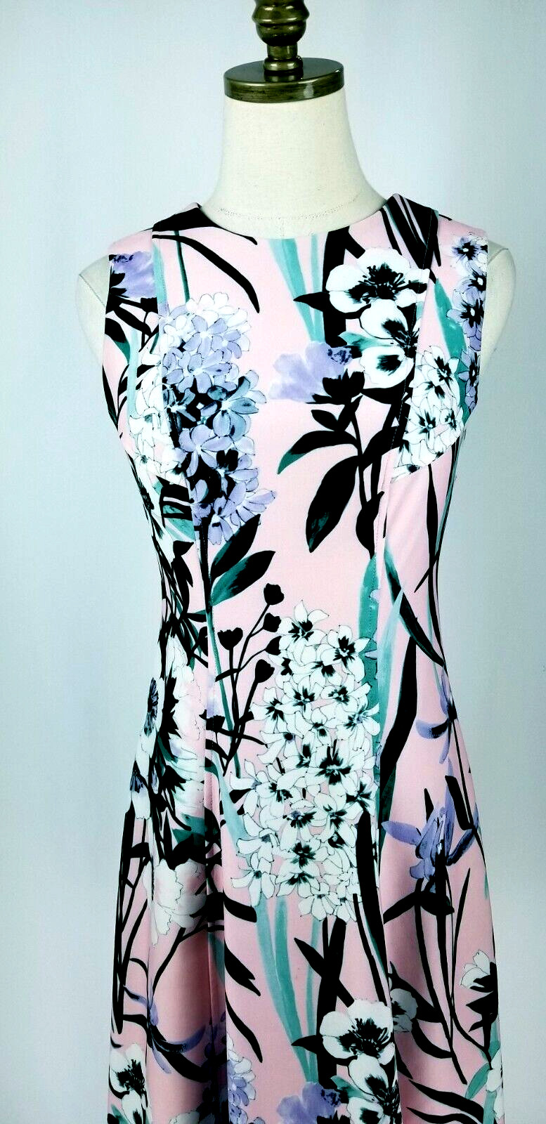 Tommy Hilfiger Womens Size 4 Pink Floral Sleeveless Dress thumbnail 4