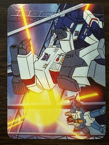 Transformers G1 Hasbro Action Card 1985 68 Megatron: A Near Miss - Bild 1 von 2