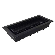Fittes Aria Vent 4 in. H X 12 in. W Matte Black ABS Plastic Floor Register