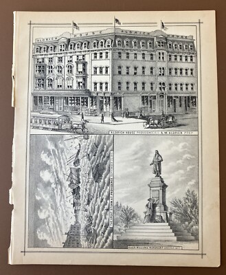 Rhode Island Illustrations 1878 Aldrich House, Roger Williams Mont Storm of 1815