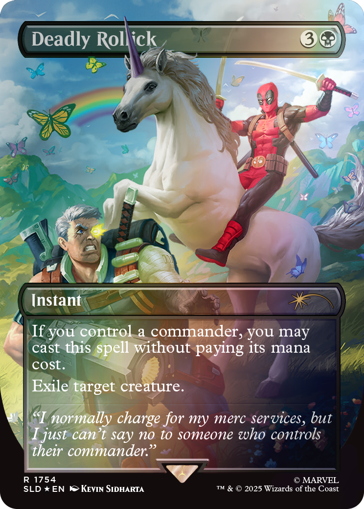 MTG Secret Lair x Marvel Deadpool RAINBOW FOIL Standard