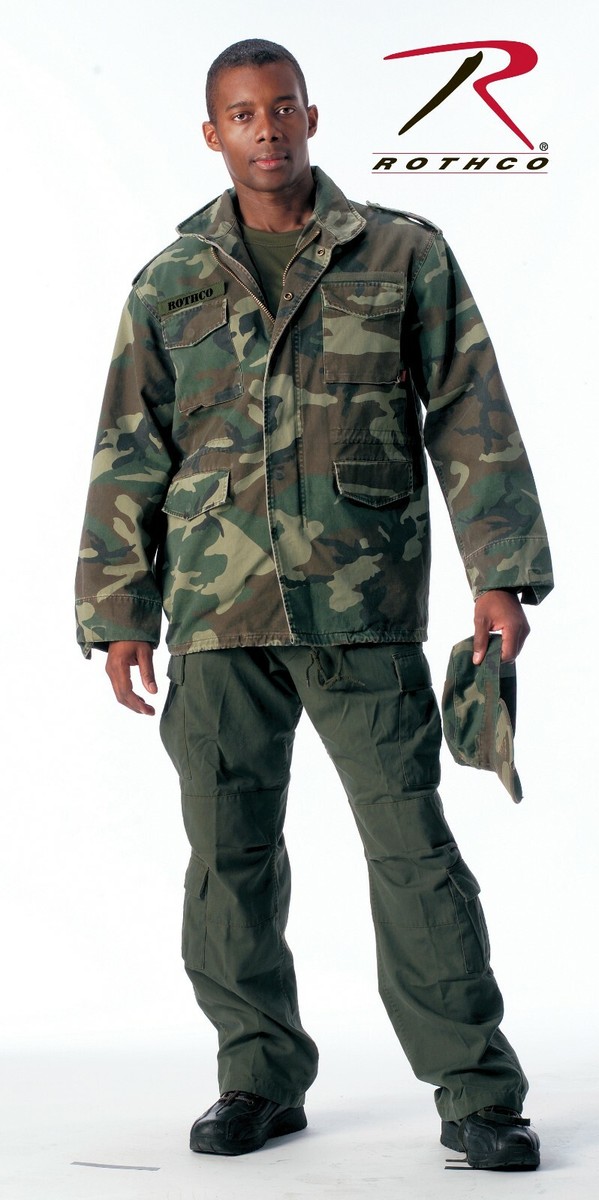 Rothco × Us CUSTOMIZED M-65 MODS COAT Rothco Black Vintage M-65 Field Jacket - 8608