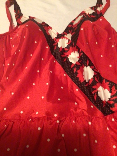 Some Body Mainstream Vintage Swim Dress~1 Pc~Red Polka Dot~Size 16~ILGWU~VGC! - Picture 3 of 12