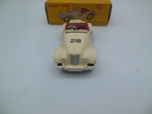 Dinky toys 108 MG Midget in white RN 28 Original & Superb VN Mint - Picture 4 of 12