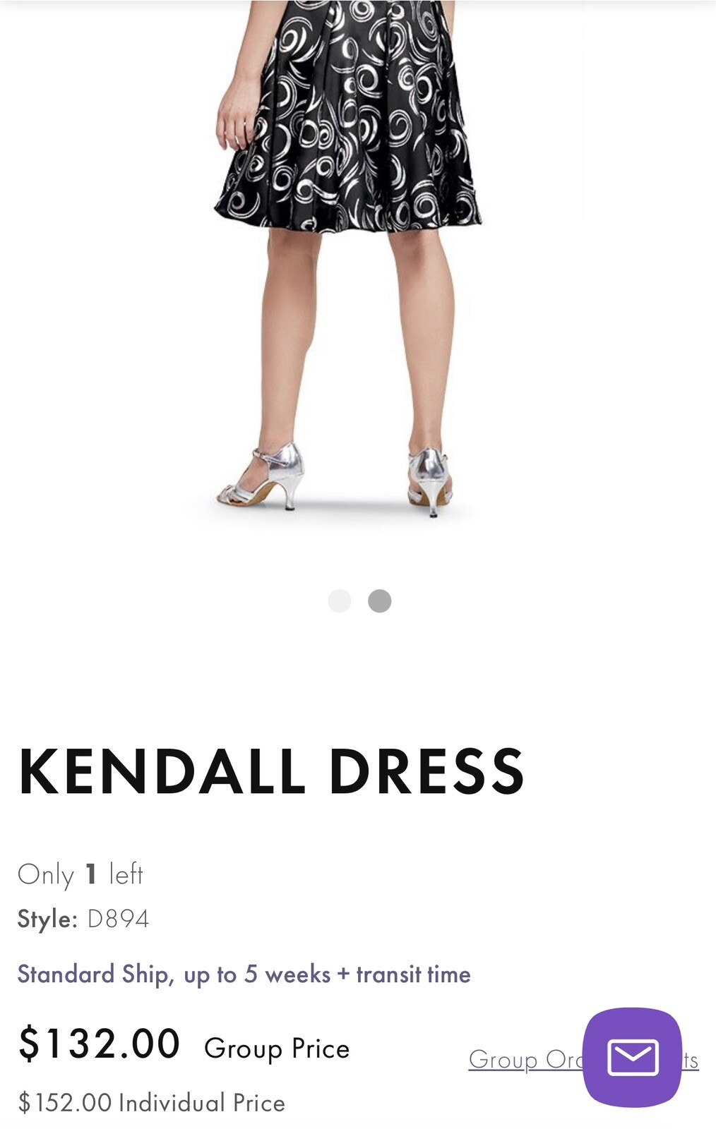 Plus Size Dance Dress “Kendall” Southeastern Performance Apparel Size 24 Black