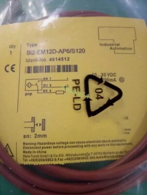 For TURCK Proximity Switch Sensor BI2-EM12D-AP6/S120 1PCs