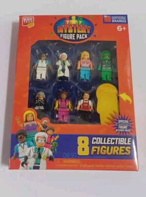 Block Tech Mystery Figure Pack 8 Collectible Figures New Compatible W/Le go