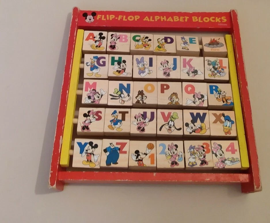 Disney alphabet blocks cheap