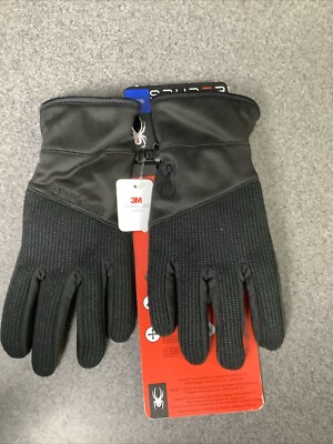 Spyder Core Gloves - Spyder Core Conduct Glove Black Men's Size Large M17E