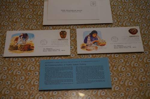 Set of 4 April 13th, 1977 Commemorating "Pueblo Indian Pottery" First Day Issue - Picture 6 of 11