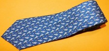 BOY'S VINEYARD VINES MADE IN U.S.A. BLUE/RED/YELLOW LACROSSE PLAYER MOTIF TIE.