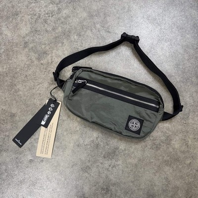 Stone Island Gürtel/Schultertasche Moschusgrün Nylon Metall