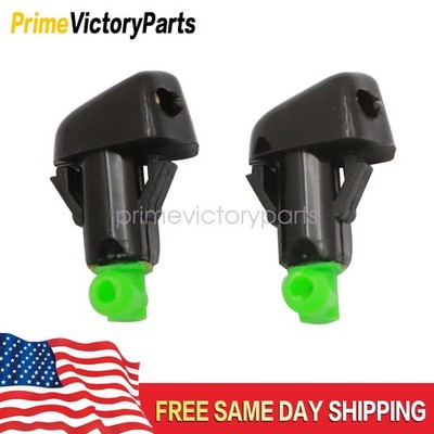 1 Pair Front Windshield Washer Nozzle Spray For Acura Integra 1986-1989