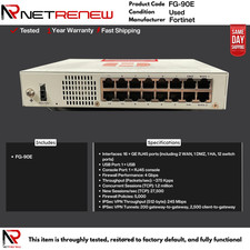 FG-90E Fortinet Fortigate 90E Firewall ONLY ITEM
