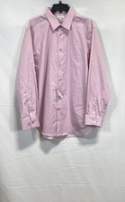 Calvin Klein Men's Pink Infinite Non Iron Slim Fit Dress Shirt Sz 17 NWT