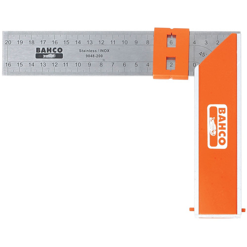 Bahco BAH9048200 9048-200 Aluminium Block & Steel Try Square 200mm (8in) - Image 3