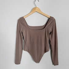 NEW Lululemon Wundermost Ultra-Soft Nulu Square-Neck Long Sleeve Bodysuit Medium