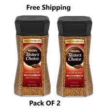 Nescafé Tasters Choice House Blend Natural Light med Roast Instant Coffe 7Oz 2PK