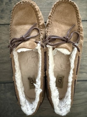 UGG Moccasin Suede Tan Slippers