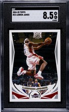 2004-05 Topps Lebron James #23 SGC 8.5 MINT