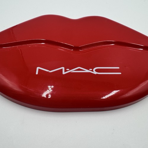Lata lápiz labial MAC Labios rojos edición limitada caja de regalo estuche organizador de maquillaje - Imagen 4 de 5