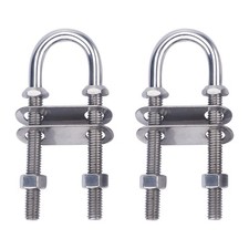 Stainless Steel Marine Boat Stern Bow Eye Tie Down U Bolt 5" Length