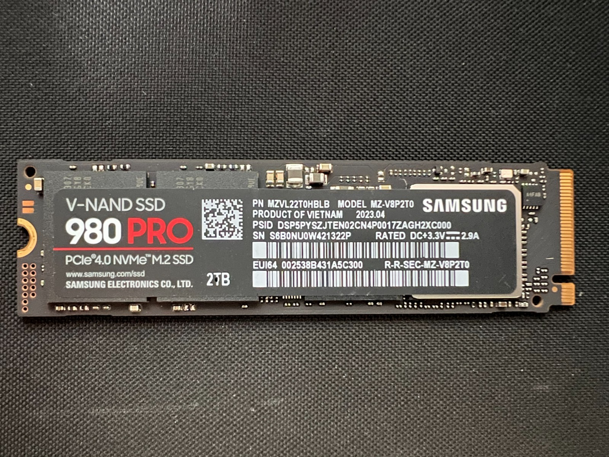 SAMSUNG 980 PRO 2TB M.2 2280 PCIe Gen 4.0x4 NVMe Solid State SAMSUNG 980 PRO 2TB M.2 2280 PCIe Gen 4.0x4 NVMe Solid State