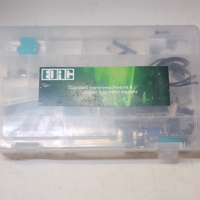 EDAC Assorted Connector Kit USB HDMI D-Sub Header Card Edge Clear Case Gold