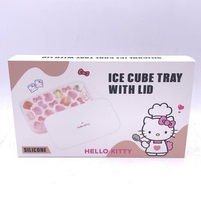 HelloKitty Ice Cube Tray With Cover Size:21.5x12.5x3cm