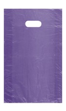 SSWBasics Medium Purple High Density Merchandise Bags, Case of 1000