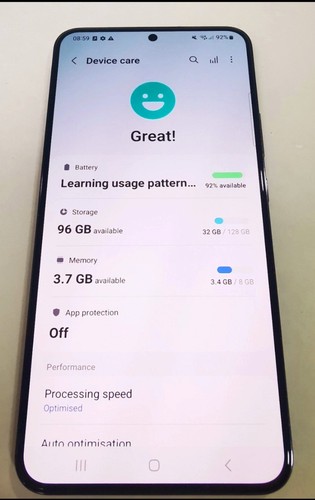 Samsung S22+ Plus 5G SM-G906B/DS 128GB 8GB Phantom Black Excellent Condition - Zdjęcie 3 z 8