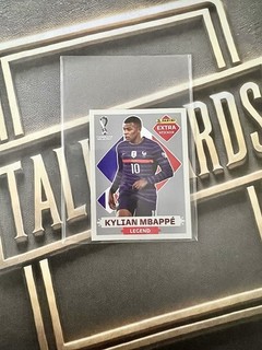 2022 Panini Qatar Extra Sticker Silber Kylian Mbappe Legend