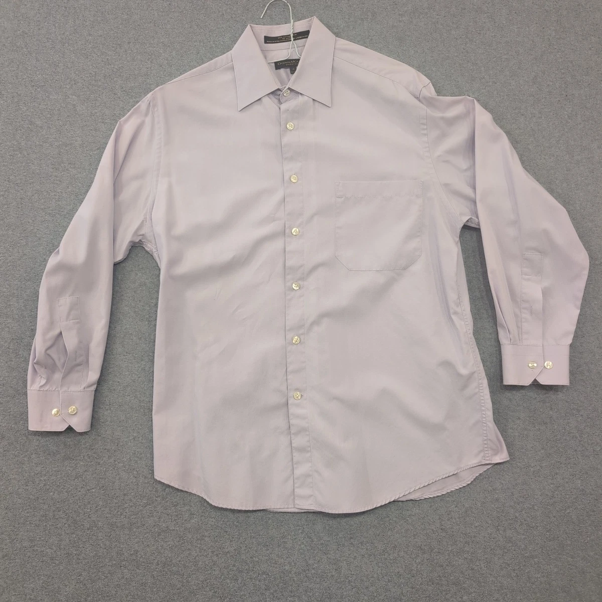 Chemise Homme DONNA KARAN SIGNATURE Jaune Taille 15/34-35 - Occasion Très Bon état, 100% Coton, Manches Longues