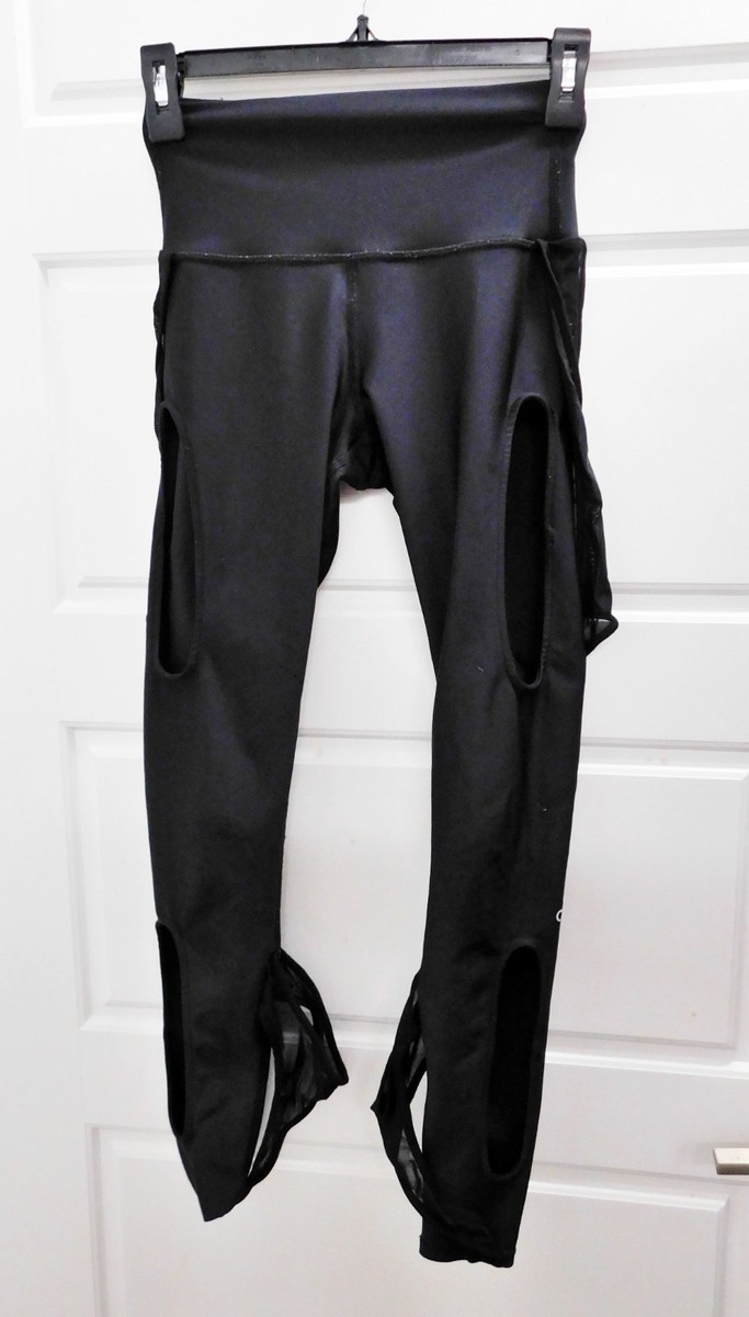 ALO High Waisted Yoga Legging Black Size xSmall RN # 87370