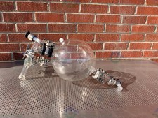 Adam & Chittenden Scientific Glass Collection Flask w/ Connections