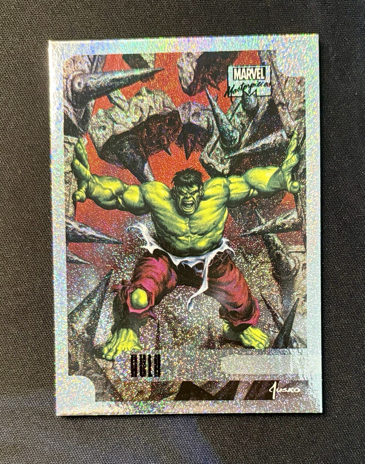 2016 Marvel Masterpieces Holofoil Base 3 Of 17 HULK