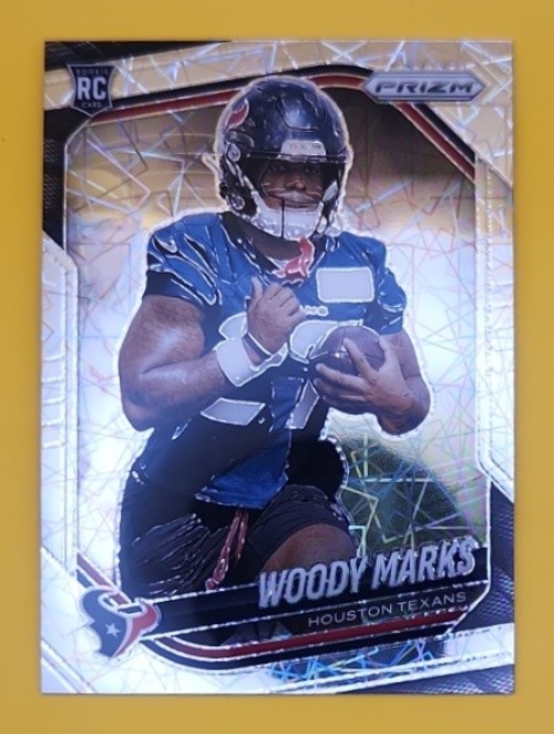 2025 Panini Prizm Woody Marks #395 Lazer RC Texans