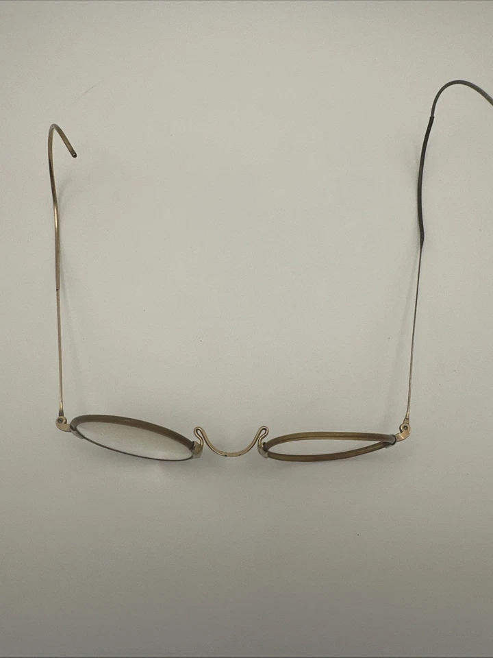 Anteojos antiguos Shuron Torty con borde de celuloide monturas redondas Windsor con estuche Foto 4 de 4