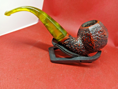 RARE VINTAGE MASTRO GEPPETTO RUSTICATED PANELED BENT APPLE PIPE