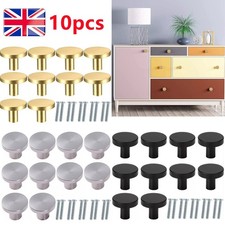 10/20x Solid Door Knobs Cabinet Handles Cupboard Drawer Furniture Kitchen DIY UK