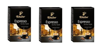 (3) PREMIUM Tchibo Sicilia Style Roasted Ground Coffee 3x250g/3x8.8oz INCL.DUTY