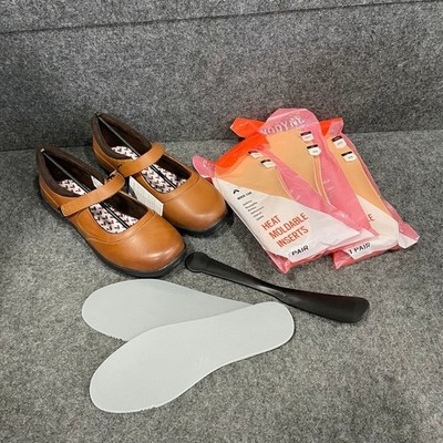ANODYNE Casual Mary Jane Shoe Women's Size US 8 Wide Cognac