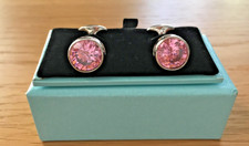 *****A Stunning Mens Hawes & Curtis Faceted Pink Crystal Cufflinks*****